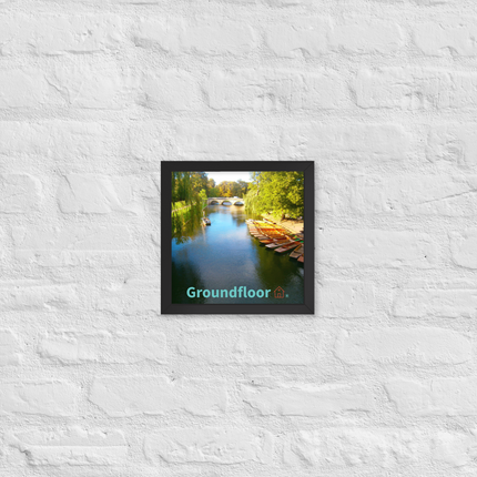 Beautiful Nature Framed poster with Groundfloor with House Logo