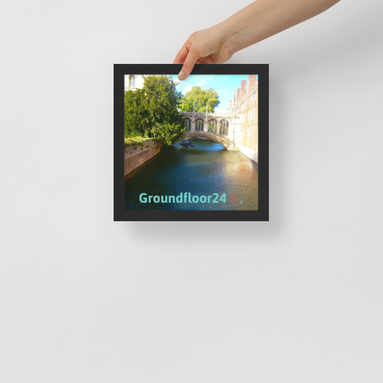 Beautiful Canel Framed poster with Groundfloor24 with House Logo