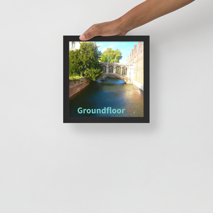 Beautiful Canel Framed poster with Groundfloor with House Logo