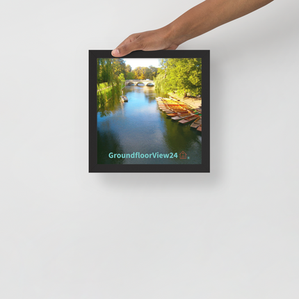 Beautiful Nature Framed poster with groundfloorview24 with House Logo