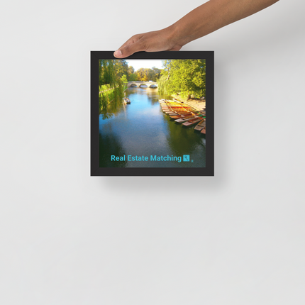 Beautiful Nature Framed poster with realestatematching with key Logo