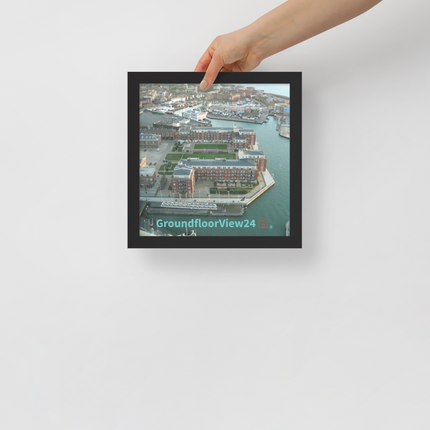 Nice City Framed poster with groundfloorview24 with House Logo
