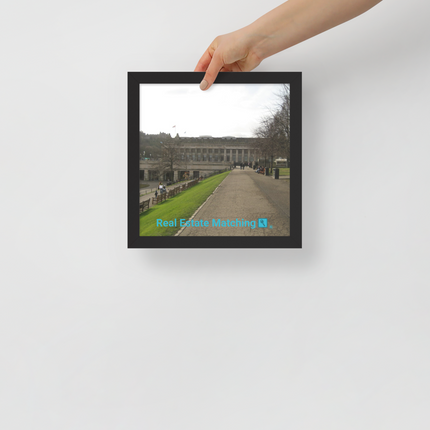 Majestic Palace Framed poster with realestatematching with key Logo