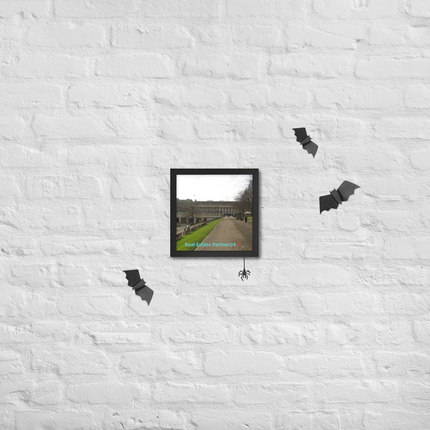 Majestic Palace Framed poster with realestatepartner24 with house Logo