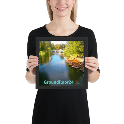 Beautiful Nature Framed poster with Groundfloor24 with House Logo