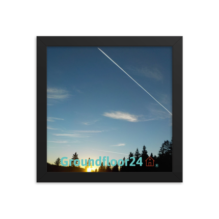Attractive Sinari Framed poster with Groundfloor24 with House Logo