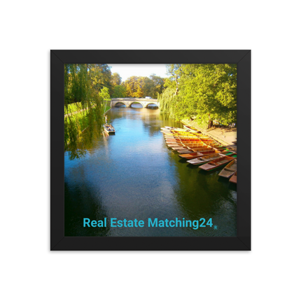 Beautiful Nature Framed poster with realestatematching24 without key Logo