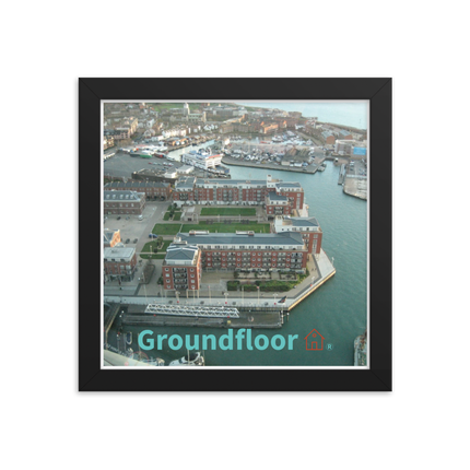 Nice City Framed poster with Groundfloor with House Logo