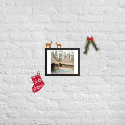 Village Charm Framed poster with Groundfloor24 without House Logo
