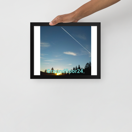 Attractive Sinari Framed poster with Groundfloor24 without House Logo