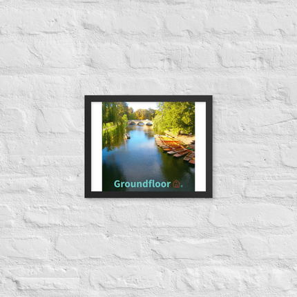 Beautiful Nature Framed poster with Groundfloor with House Logo