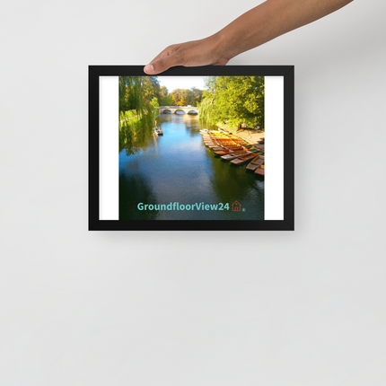 Beautiful Nature Framed poster with groundfloorview24 with House Logo