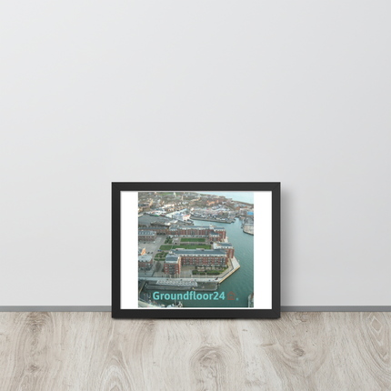 Nice City Framed poster with Groundfloor24 with House Logo