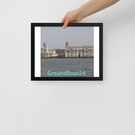 Riverside Beauty Framed poster with Groundfloor24 without House Logo