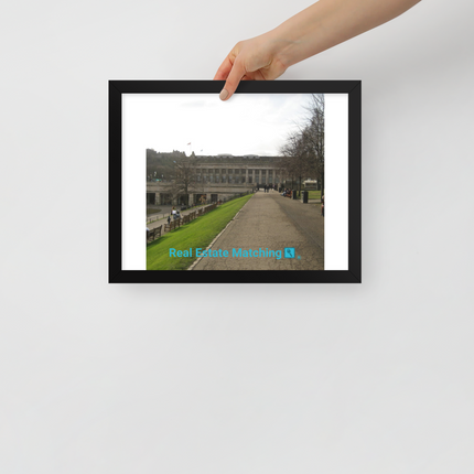 Majestic Palace Framed poster with realestatematching with key Logo
