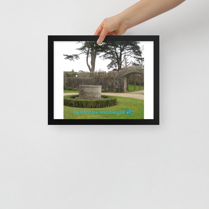 Nature's Wonders Framed poster with realestatematching24 with key Logo
