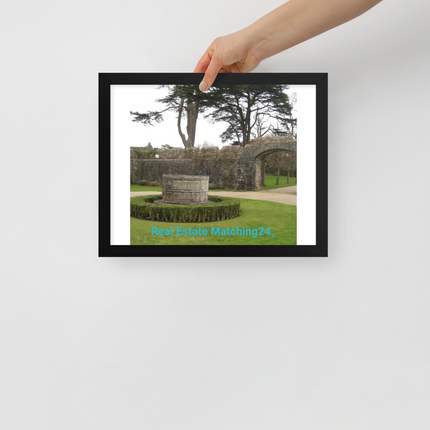Nature's Wonders Framed poster with realestatematching24 without key Logo