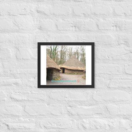 Village Charm Framed poster with groundfloorview24 with House Logo
