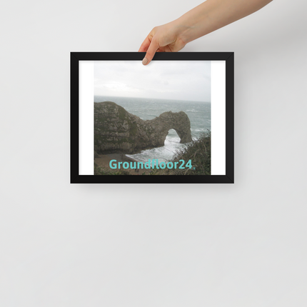 Coastal Escape Framed poster with Groundfloor24 without House Logo