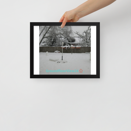 Winter Wonderland Framed poster with groundfloorview24 with House Logo