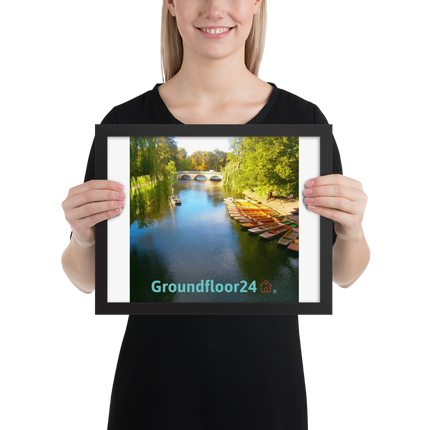 Beautiful Nature Framed poster with Groundfloor24 with House Logo