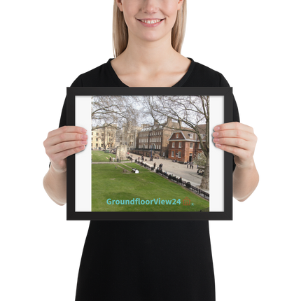 Beautiful Park Framed poster with groundfloorview24 with House Logo