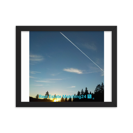 Attractive Sinari Framed poster with realestatematching24 with key Logo