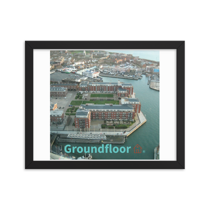 Nice City Framed poster with Groundfloor with House Logo