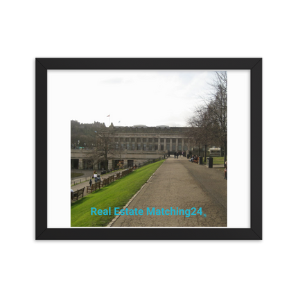 Majestic Palace Framed poster with realestatematching24 without key Logo