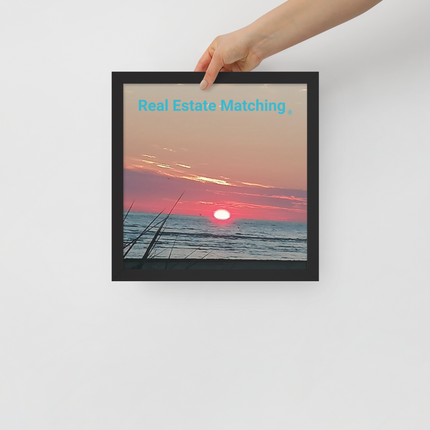 Beautiful Framed poster with Real Estate Matching Logo