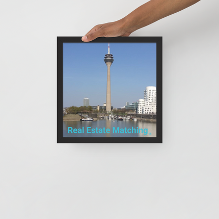 Lovely Sinari Framed poster with Real Estate Matching Logo