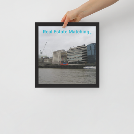 Beautiful Place Framed poster with Real Estate Matching Logo