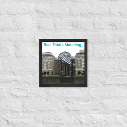 Hay's Galleria Framed poster with Real Estate Matching Logo