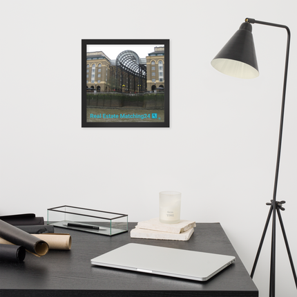 Hay's Galleria Framed poster with Real Estate Matching24 Logo