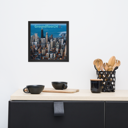 Beutiful Sinari Framed poster with Groundfloor24 Logo