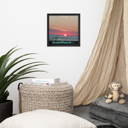 Beautiful Framed poster with Groundfloor24 Logo