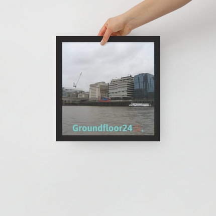 Beautiful Place Framed poster with Groundfloor24 Logo