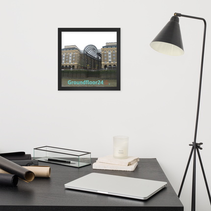 Hay's Galleria Framed poster with Groundfloor24 Logo