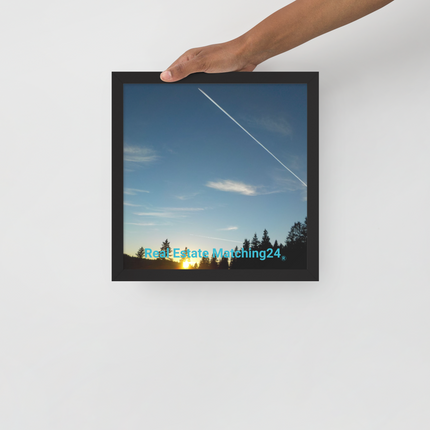 Attractive Sinari Framed poster with realestatematching24 without key Logo