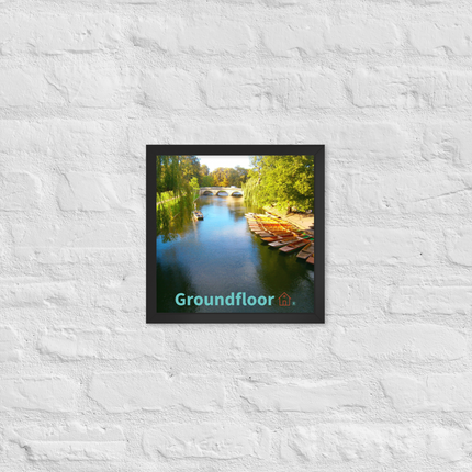 Beautiful Nature Framed poster with Groundfloor with House Logo