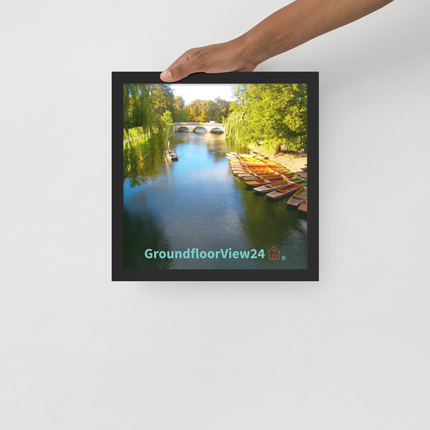 Beautiful Nature Framed poster with groundfloorview24 with House Logo