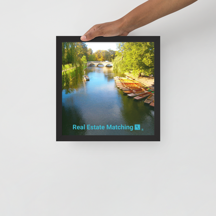 Beautiful Nature Framed poster with realestatematching with key Logo