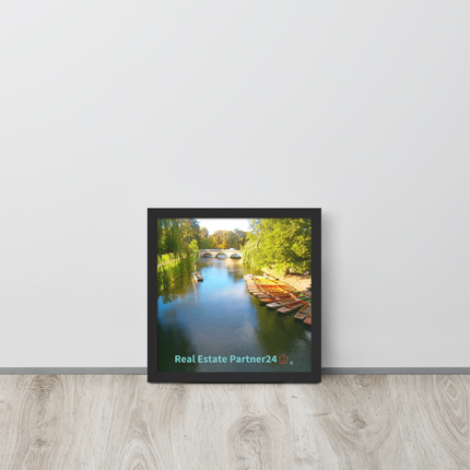 Beautiful Nature Framed poster with realestatepartner24 with house Logo