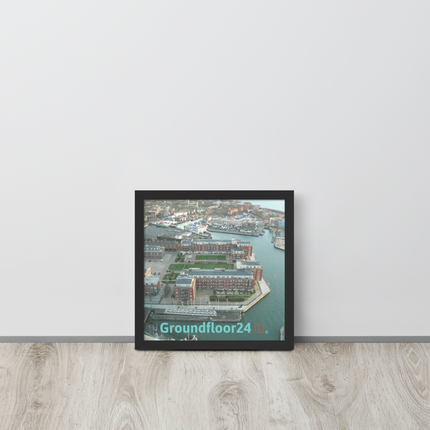 Nice City Framed poster with Groundfloor24 with House Logo