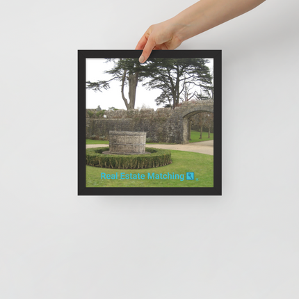 Nature's Wonders Framed poster with realestatematching with key Logo