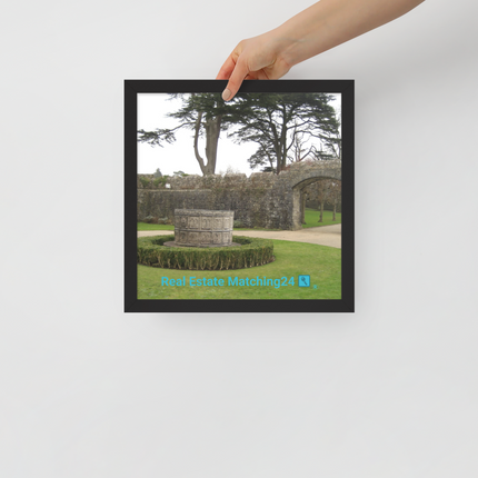 Nature's Wonders Framed poster with realestatematching24 with key Logo
