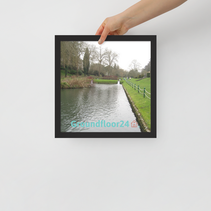 Lakeside Beauty Framed poster with Groundfloor24 with House Logo