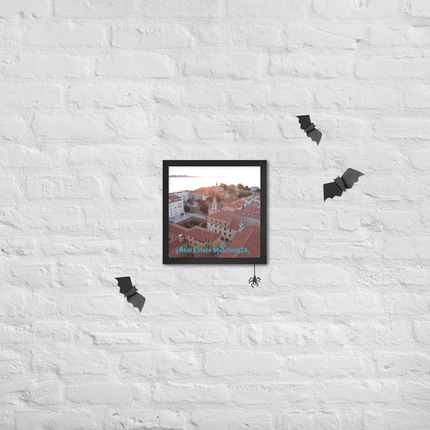 Roof Sunset View Framed poster with realestatematching24 without key Logo