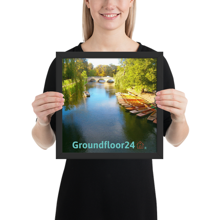 Beautiful Nature Framed poster with Groundfloor24 with House Logo