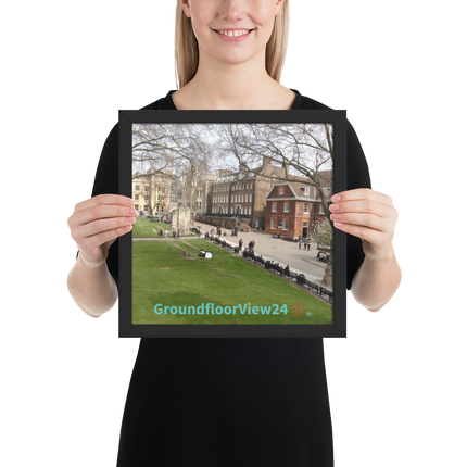Beautiful Park Framed poster with groundfloorview24 with House Logo